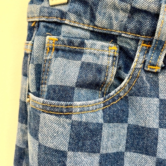 NWOT Checkered Jeans - Picture 4 of 4